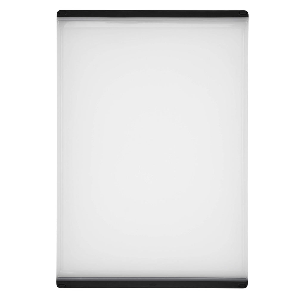 OXO Good Grips front view showing full white carving board and roomy surface benefits