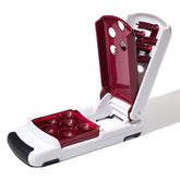 OXO Good Grips front view showing sturdy handles and stable base for easier pitting