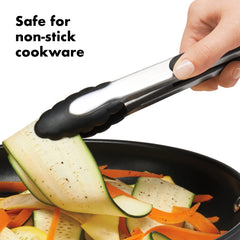 OXO nylon heads close-up showing gentle tips that protect non-stick surfaces