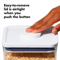 OXO Good Grips POP clear basin side view for easy content visibility