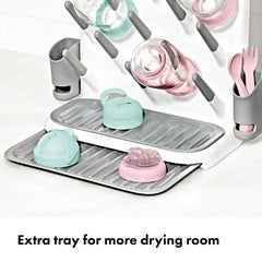 OXO Tot top tray holding nipples and teethers for tidy small-item storage