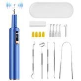 OXRMAK front view of ultrasonic plaque remover showing compact design and LED light benefit