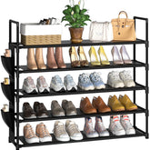 OYREL front view 5-tier shoe rack showing organized storage benefit