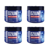 Ozium front view 4.5 oz gel showing compact container and benefit of discreet odor control