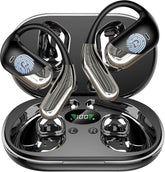 Paekole front view with charging case showing compact portability and quick charging