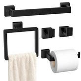PAHSFS towel bar front view showing clean matte finish and neat towel storage benefit