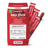 Paleovalley front packaging showing Original beef sticks and convenience