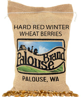 Palouse Brand front packaging showing 5 lb wheat berries and farm origin benefit