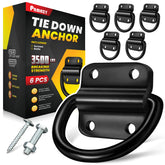PAMAZY front packaging showing six D-ring anchors and included fasteners for quick installation