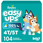 Pampers Easy Ups front packaging shows product and count for quick choice