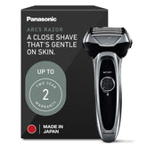 Panasonic ARC5 front view showing ergonomic grip and shaving head for comfortable control