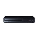 Panasonic DMP-BD84P front view showing disc tray and display — clear playback control