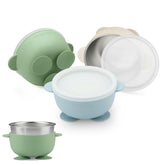PandaEar front view with lids showing tidy, spill‑free storage