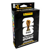 Panini hanger box front packaging showing official World Cup design and easy shelf appeal