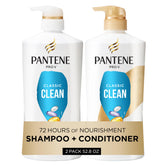 Pantene front packaging showing Classic Clean set and Miracle Rescue Shot benefit