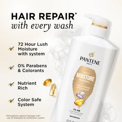 Pantene label close-up highlighting Pro-V nutrients and ingredient benefits