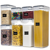 PANTRYSTAR front view of 7-piece set showing organized pantry benefit