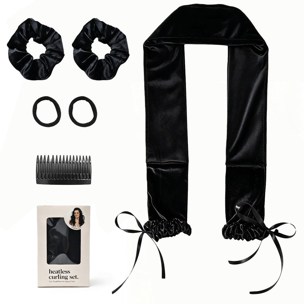 Panykoo kit front view showing band, rod, comb and accessories for easy styling
