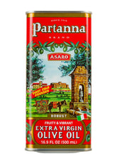 Partanna front tin showing red packaging and brand, preserves fresh flavor