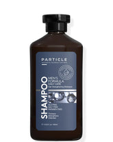 Particle shampoo front bottle showing clean design and size benefit