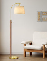 PARTPHONER front view lamp showing elegant silhouette and brightening living room