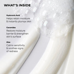 Paula's Choice creamy foam texture close-up showing gentle lather benefit