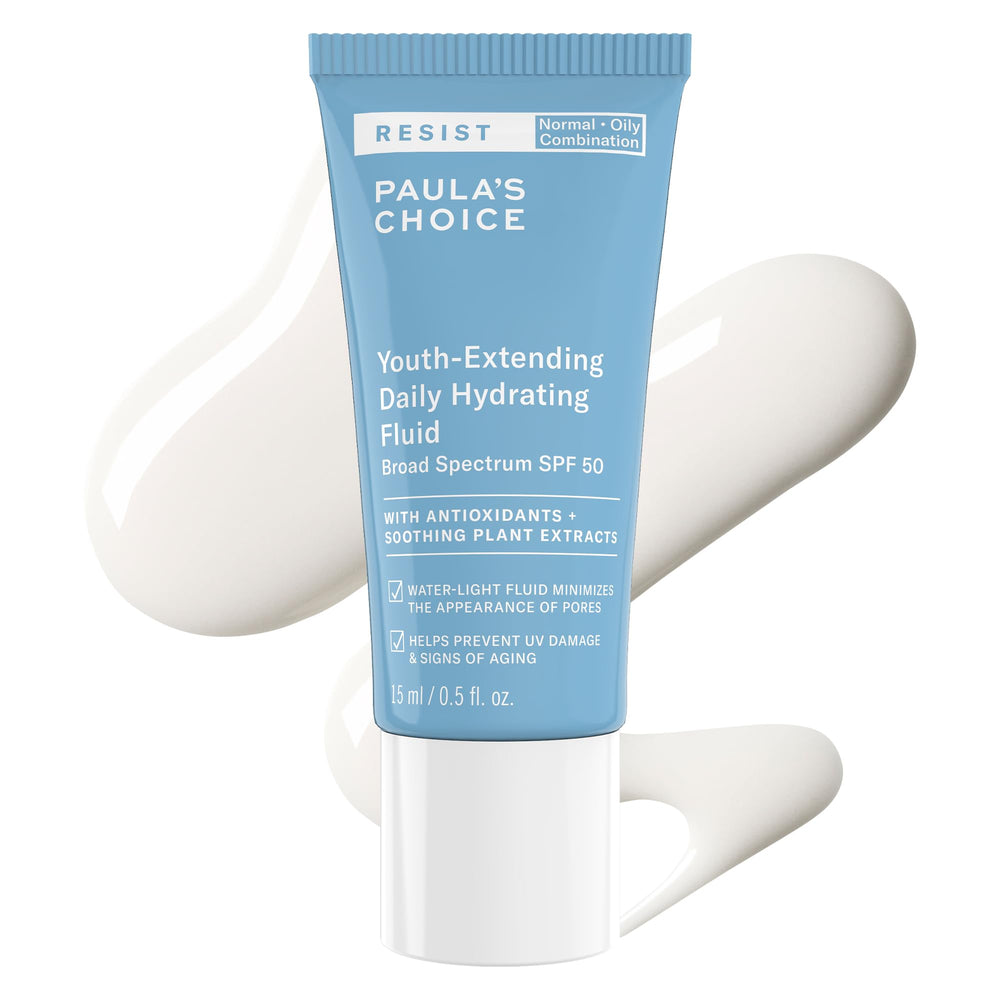 Paula's Choice product front packaging showing SPF 50 benefit