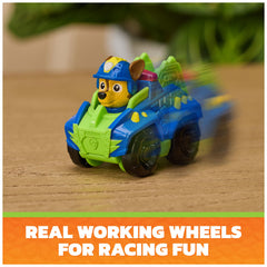 PAW Patrol six racers side-by-side for scale and team variety