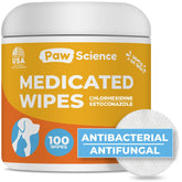 Paw Science front packaging showing resealable 100-count pack and benefits