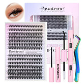 Pawotence front packaging showing full DIY lash kit and contents for easy salon-free use