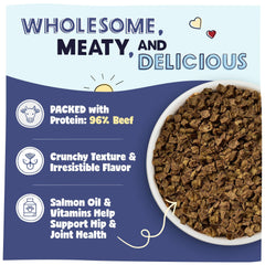 Pawstruck heap of real beef ingredient showing high-protein source
