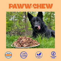 PAWW CHEW used as a training reward showing dog engagement benefit
