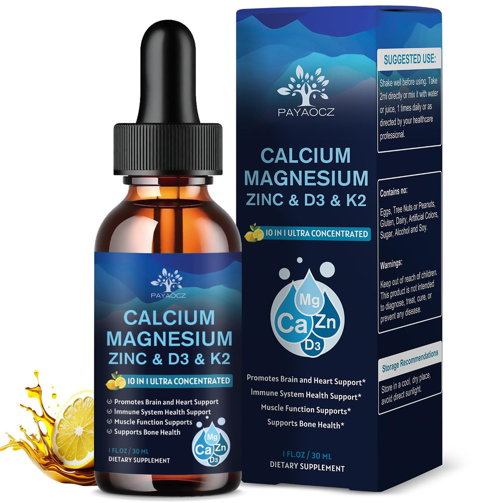 PAYAOCZ front packaging showing lemon vegan liquid drops and benefits