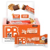 PBfit front packaging showing peanut butter chocolate flavor and benefits
