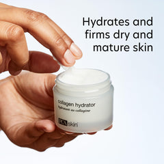 PCA SKIN ingredients display with shea butter and olive oil, emphasizes nourishing antioxidants
