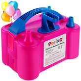 PCFING front view of the electric balloon pump showing dual nozzles and compact design for fast inflation
