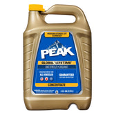 PEAK Global Lifetime 1 gal front label showing product name and benefits