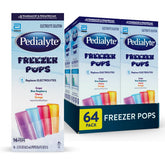 Pedialyte freezer pops front packaging showing variety pack benefits