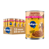 Pedigree beef front can showing package branding and clear product view for quick selection