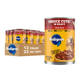Pedigree front packaging showing 22 oz can and brand benefits