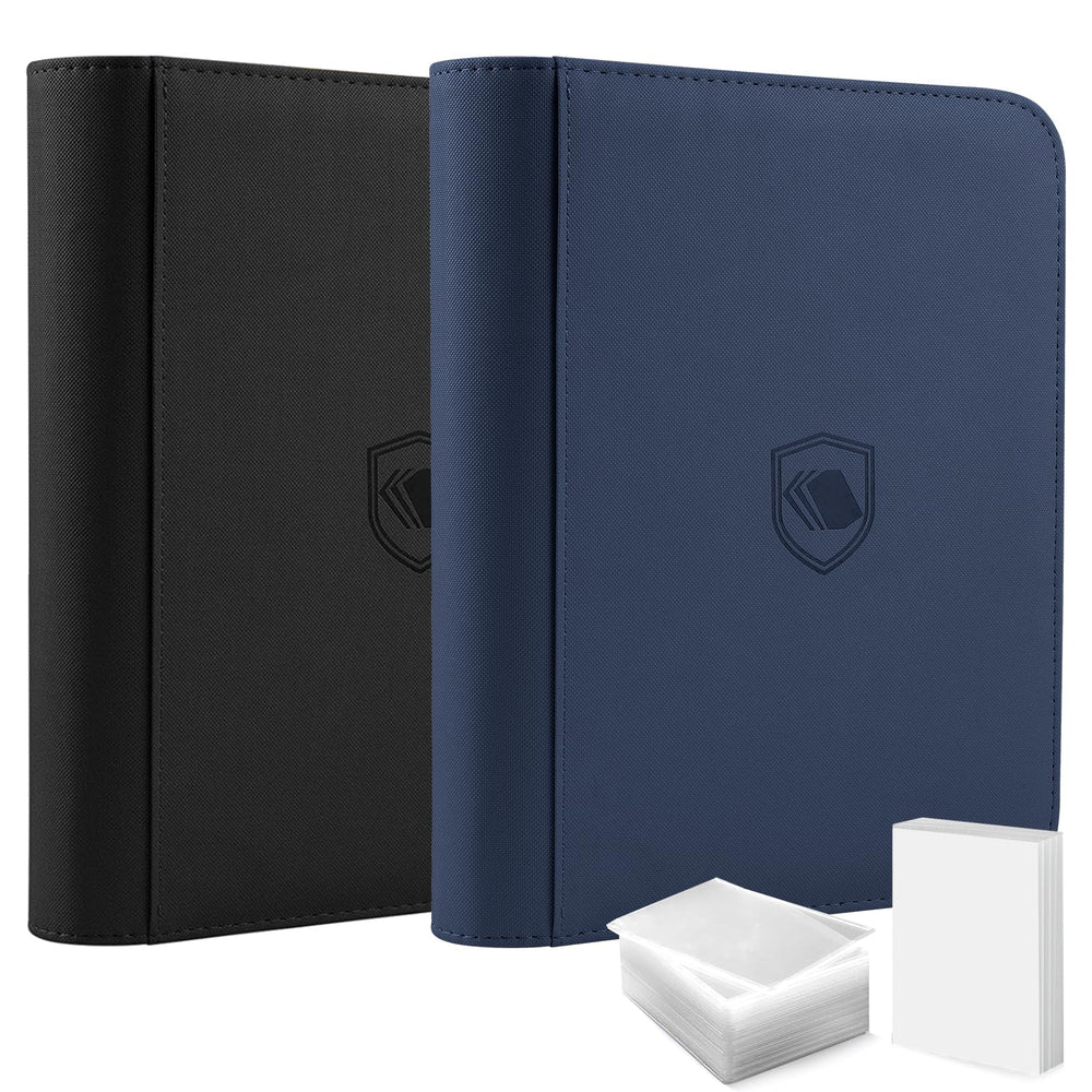 Pemocyny binder front packaging shows two-binder set and included accessories for organized storage