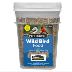 Pennington bucket front label showing product and weight for easy identification