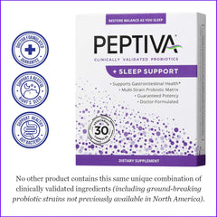 Peptiva supplement label and ingredients panel highlighting multi-strain formula