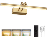 Percantis front view gold picture light highlighting art with elegant finish