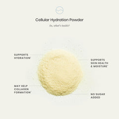 Perelel powder texture in hand demonstrating fine mixability and solubility