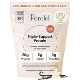 Perelel vanilla front packaging showing product benefits and clean label