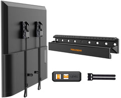 Perlegear front view showing mounted TV and slim profile for modern rooms