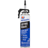 Permatex Ultra Black front can showing product branding and size benefit
