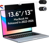 Peslv front view mounted on MacBook Air showing secure privacy benefit