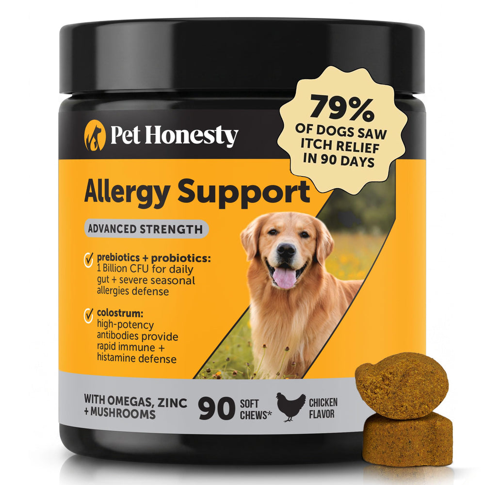 Pet Honesty front packaging showing max strength chews and benefits